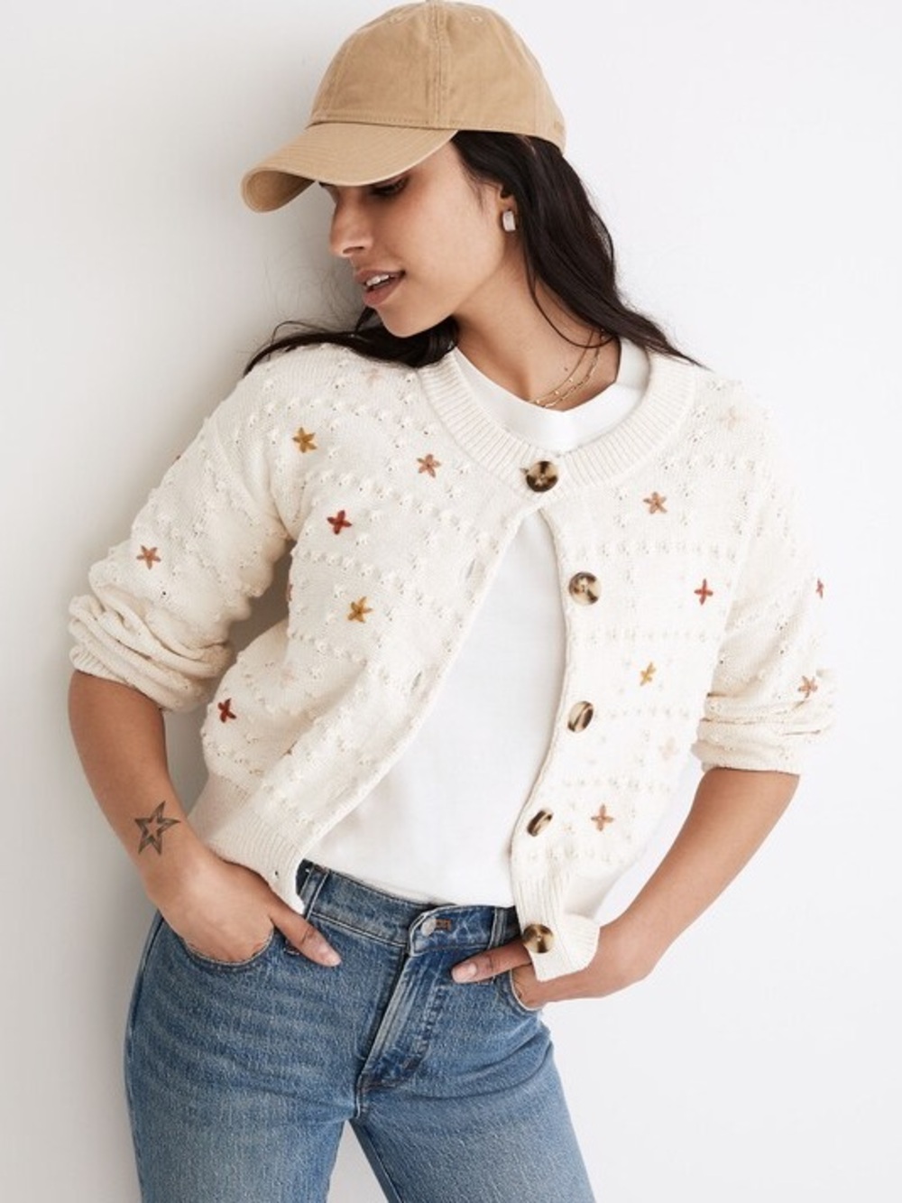 Embroidered Sandlin Cardigan